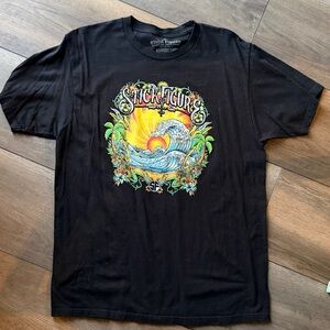 Black Stick Figure Graphic T-Shirt